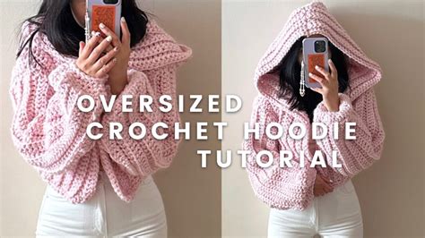 crochet oversized hoodie pattern